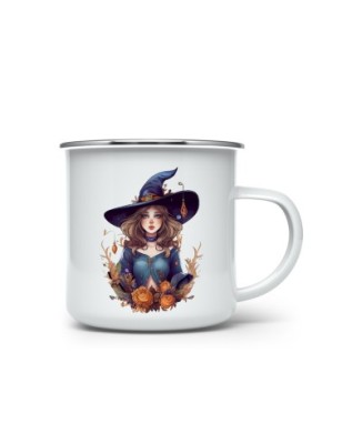 Enamel Camping Mug - Witch - 350ml