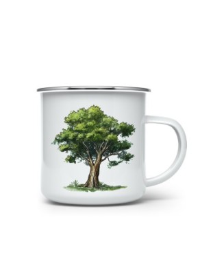 Enamel Camping Mug - Tree - 350ml