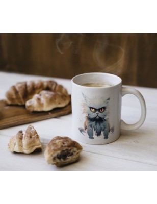 Ceramic Mug - Angry Cat - 300ml