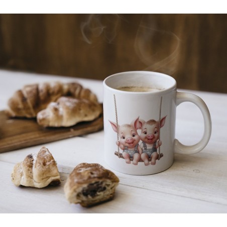 Ceramic Mug - Cute Pig - 300ml