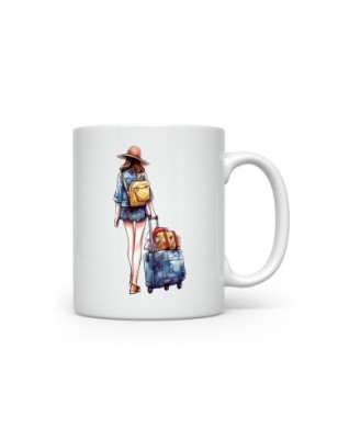 Ceramic Mug - Travel Girl - 300ml