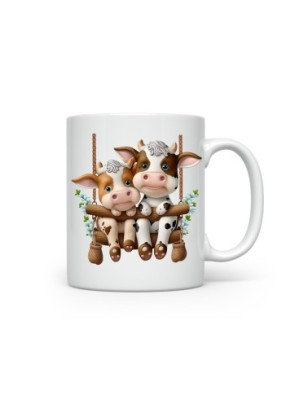 Ceramic Mug - Couple Cow - 300ml