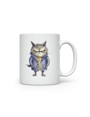 Ceramic Mug - Crazy Cat - 300ml