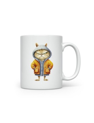Ceramic Mug - Crazy Cat - 300ml