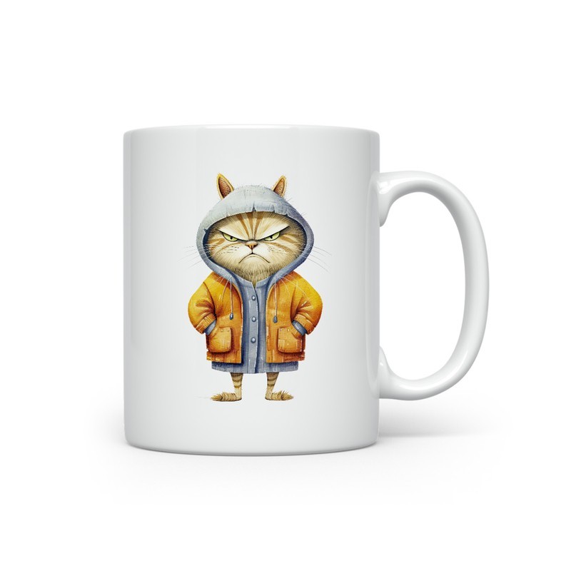 Ceramic Mug - Crazy Cat - 300ml