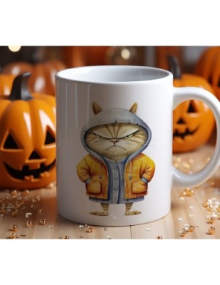 Ceramic Mug - Crazy Cat - 300ml