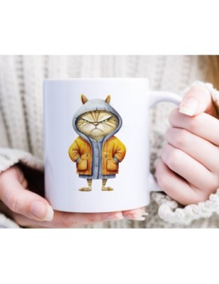 Ceramic Mug - Crazy Cat - 300ml