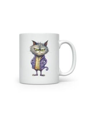 Ceramic Mug - Crazy Cat - 300ml