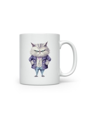 Ceramic Mug - Crazy Cat - 300ml