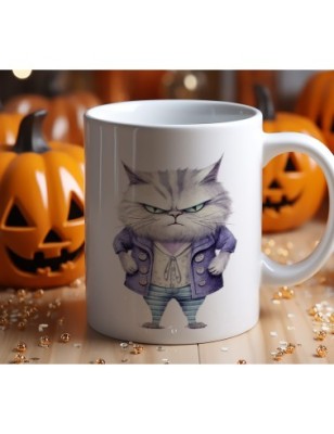 Ceramic Mug - Crazy Cat - 300ml