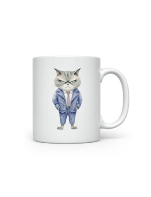 Ceramic Mug - Crazy Cat - 300ml