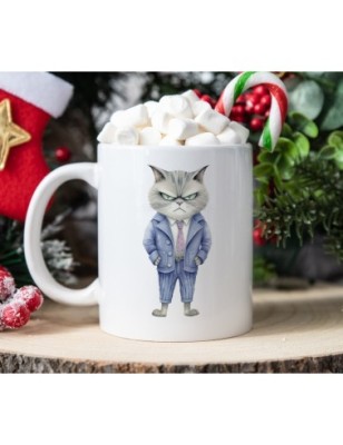 Ceramic Mug - Crazy Cat - 300ml