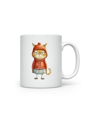 Ceramic Mug - Crazy Cat - 300ml