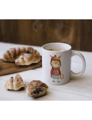 Ceramic Mug - Crazy Cat - 300ml