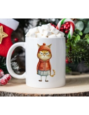 Ceramic Mug - Crazy Cat - 300ml