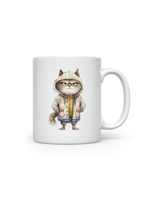 Ceramic Mug - Crazy Cat - 300ml