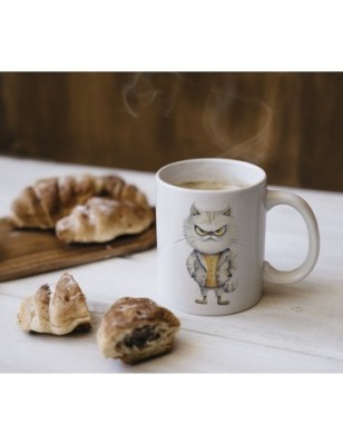 Ceramic Mug - Crazy Cat - 300ml