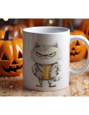 Ceramic Mug - Crazy Cat - 300ml