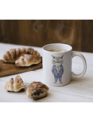Ceramic Mug - Crazy Cat - 300ml