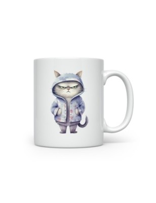 Ceramic Mug - Crazy Cat - 300ml
