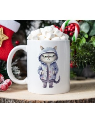 Ceramic Mug - Crazy Cat - 300ml