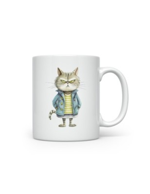Ceramic Mug - Crazy Cat - 300ml