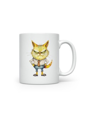 Ceramic Mug - Crazy Cat - 300ml