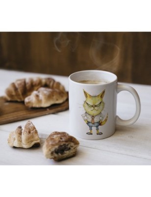 Ceramic Mug - Crazy Cat - 300ml