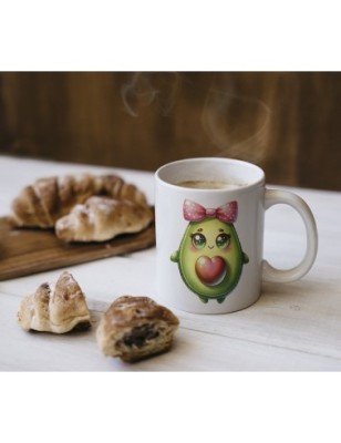 Ceramic Mug - Cute Avocado - 300ml