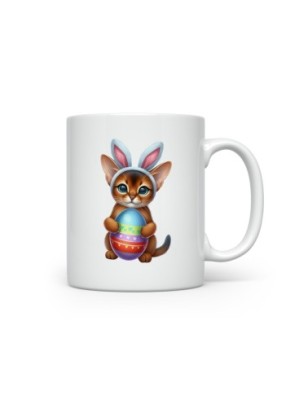 Ceramic Mug - Easter Cats - 300ml