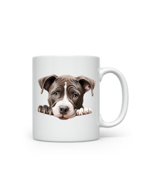 Ceramic Mug - Peeking Dogs - 300ml