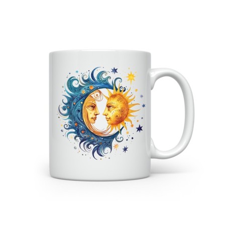 Ceramic Mug - Sun Moon - 300ml