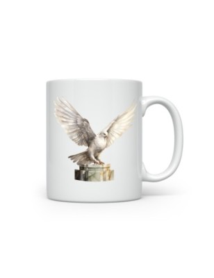 Ceramic Mug - White Dove - 300ml