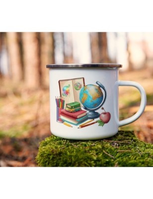 Enamel Camping Mug - School - 350ml