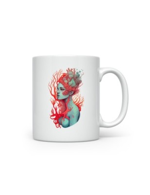 Ceramic Mug - Coral Girl - 300ml