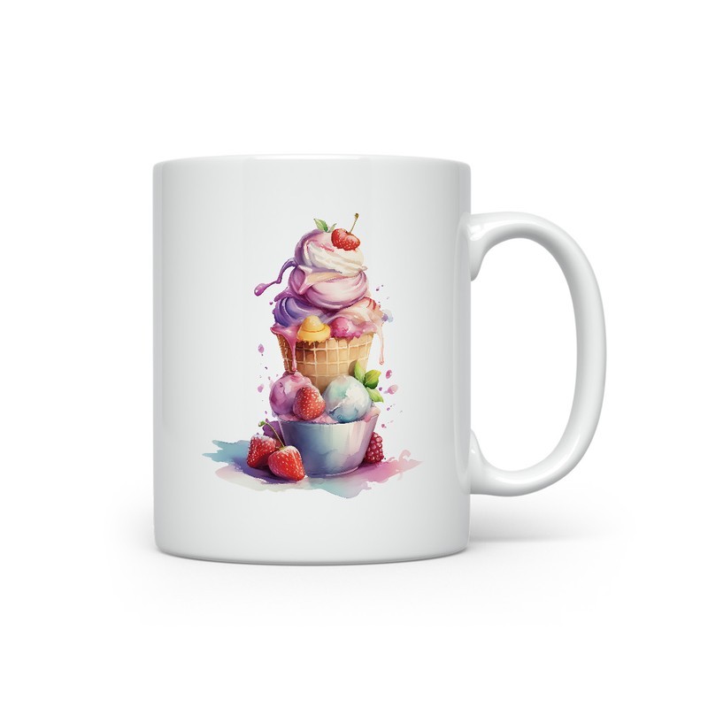 Ceramic Mug - Ice Cream - 300ml