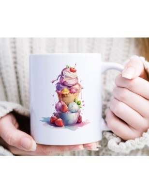 Ceramic Mug - Ice Cream - 300ml