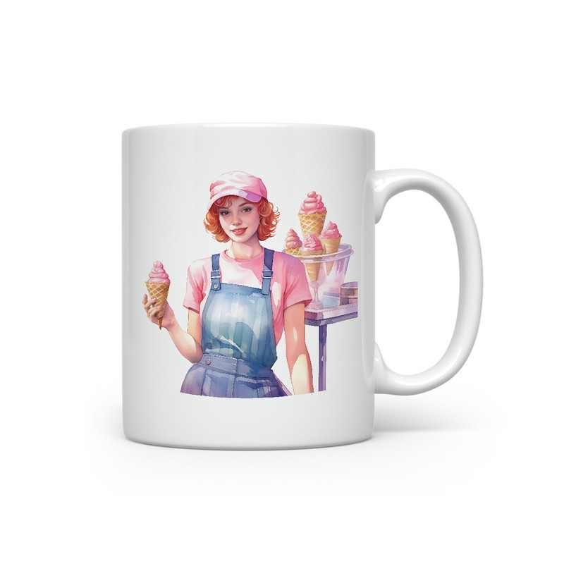 Ceramic Mug - Ice Cream - 300ml